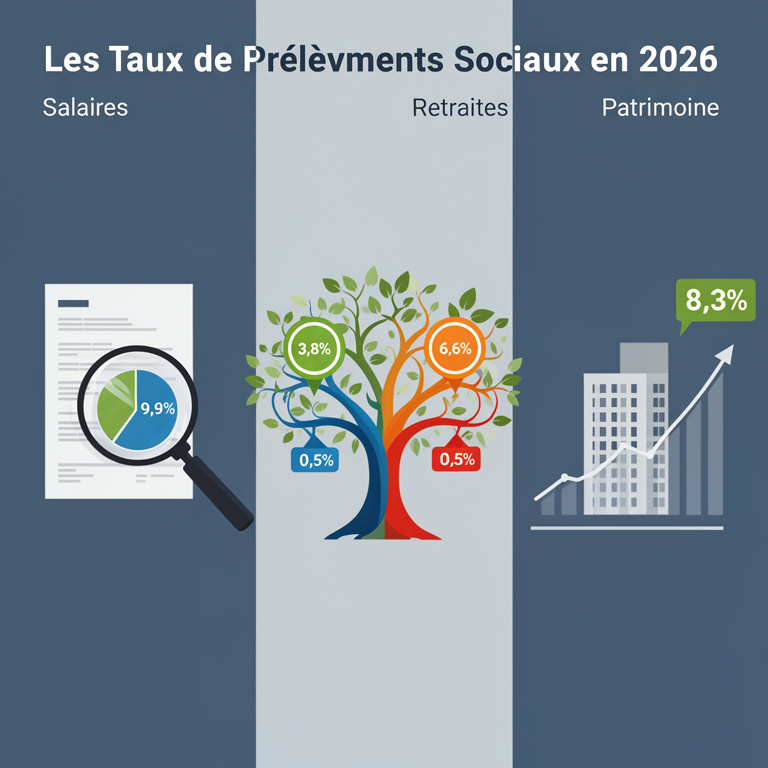 Infographie : csg et crds taux