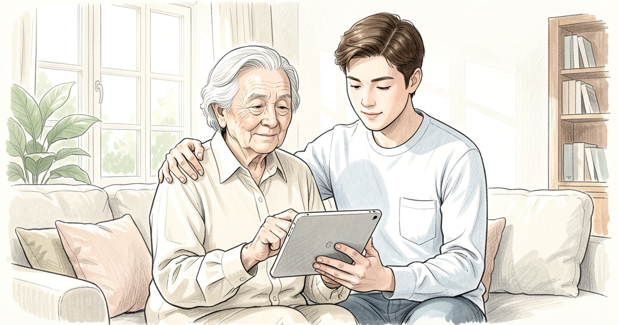 Senior aidant tablette dossier admission ehpad via trajectoire