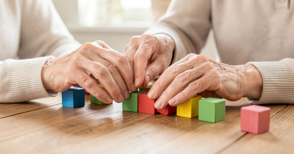 Atelier de stimulation cognitive organisé dans un PASA en EHPAD